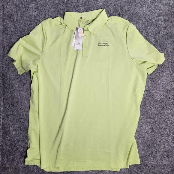 adidas Other - adidas Ultimate 365 Shirt Men 2XL Lime Yellow UPF 50 Short Sleeve HA6222‎ NWT